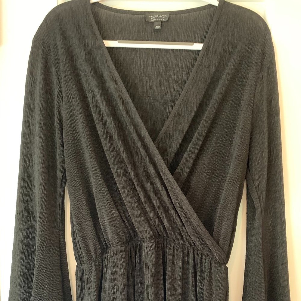 Topshop, black formal romper, size 12